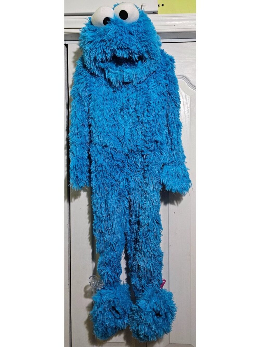 Cookie Monster Extra Plush Toddler Deluxe Costume 2T Sesame Street Furry Paws